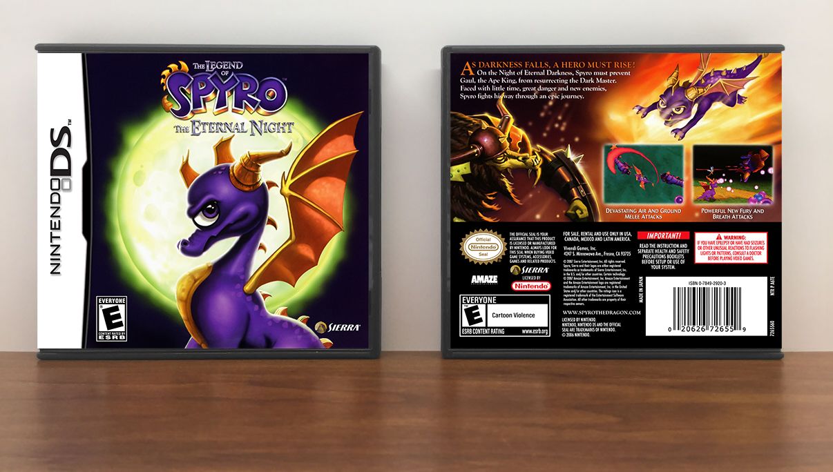 Legend of Spyro, The: The Eternal Night, Case Color: DARK GREY (OEM DS CASE COLOR)