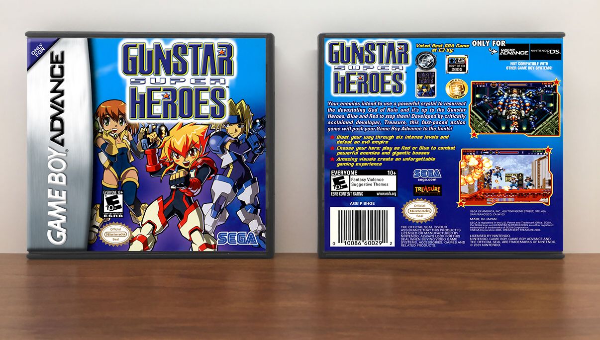 Gunstar Super Heroes, Artwork Spine Color: Chrome