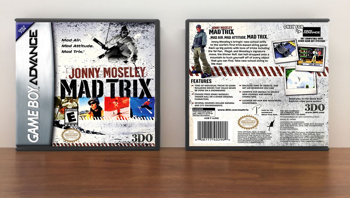 Jonny Moseley Mad Trix, Artwork Spine Color: Chrome