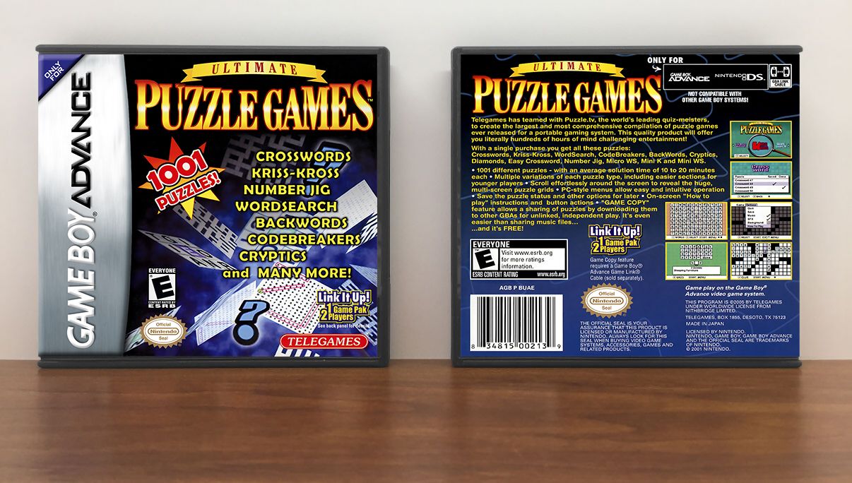 Ultimate Puzzle Games, Artwork Spine Color: Chrome