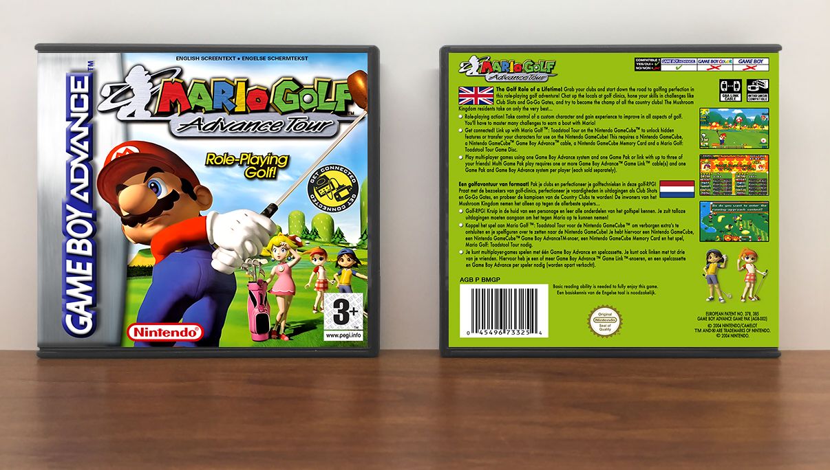 Mario Golf: Advance Tour (PAL), Artwork Spine Color: Chrome