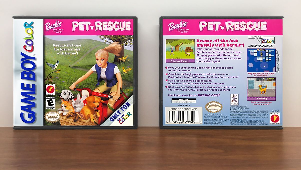 Barbie Pet Rescue, Artwork Spine Color: Chrome