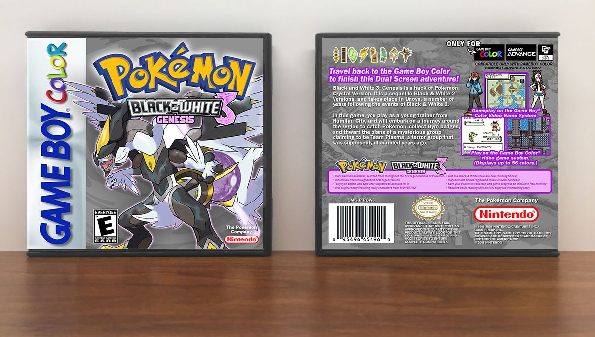 Pokemon Black and White 3: Genesis, Artwork Spine Color: Chrome