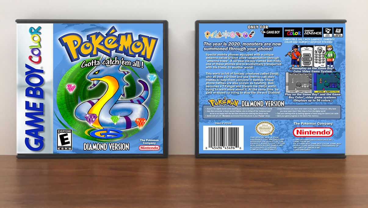 Pokemon Diamond Version, Artwork Spine Color: Chrome