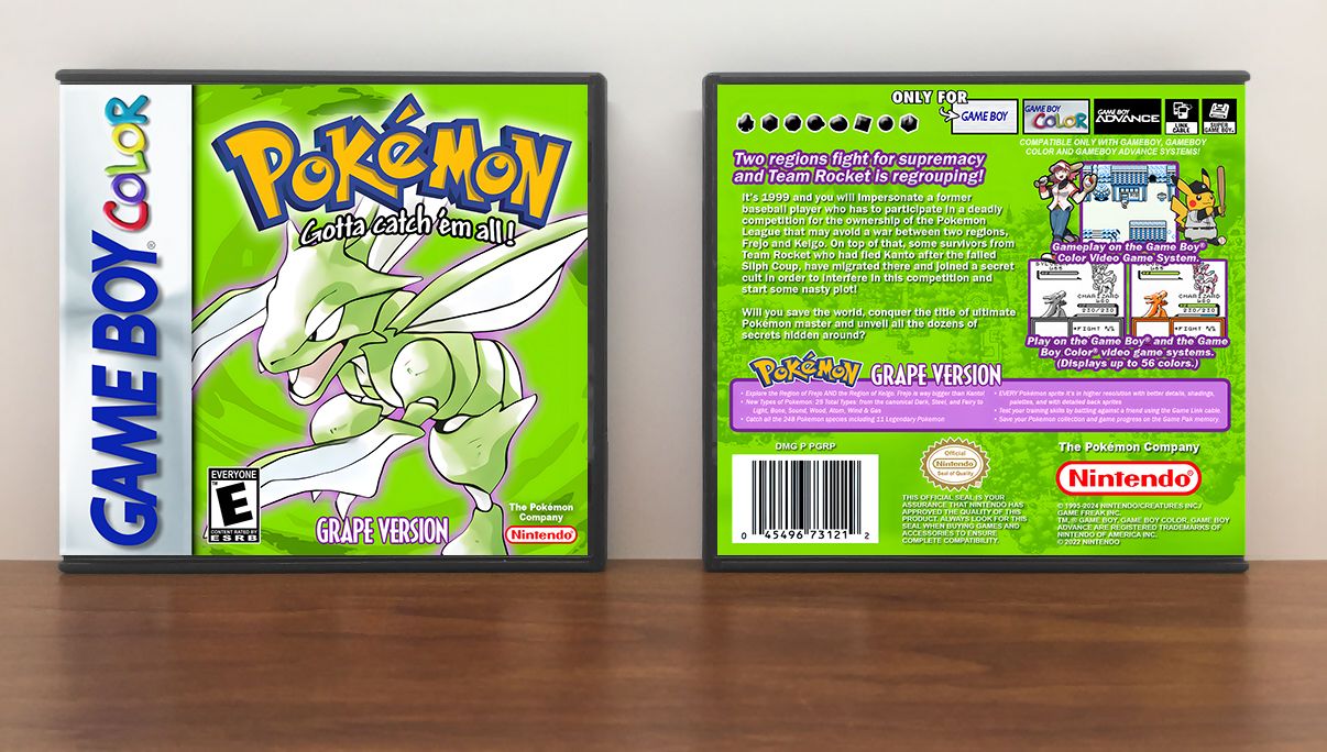 Pokemon Grape Version, Artwork Spine Color: Chrome