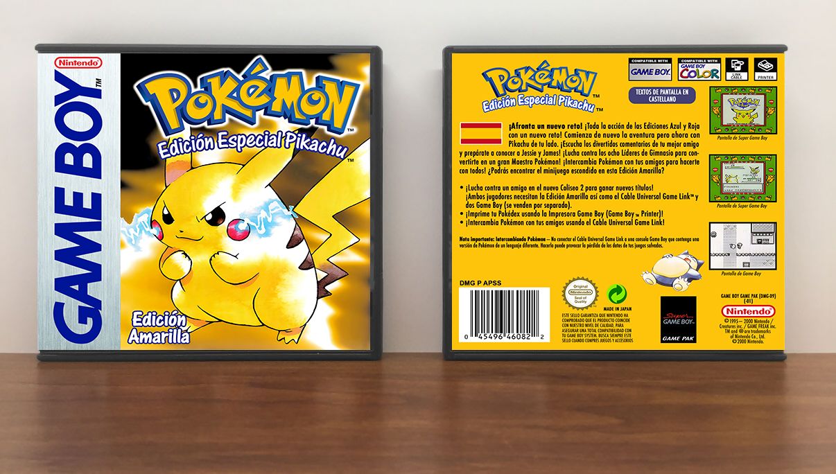 Pokemon Edicion Amarilla (ES), Artwork Spine Color: Chrome