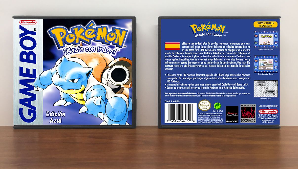 Pokemon Edicion Azul (ES), Artwork Spine Color: Chrome