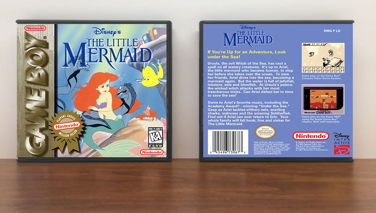 Disney&#39;s The Little Mermaid (PC), Case Color: DARK GREY (OEM DS CASE COLOR), Artwork Spine Color: (PC) Chrome