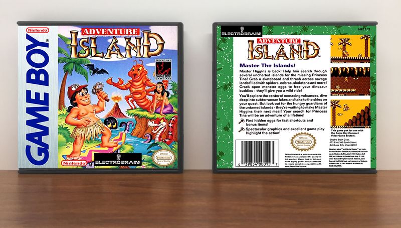 Adventure Island (Electro Brain), Artwork Spine Color: Chrome