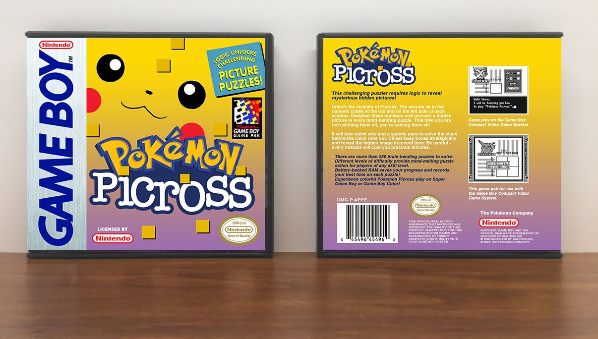 Pokemon Picross, Artwork Spine Color: Chrome