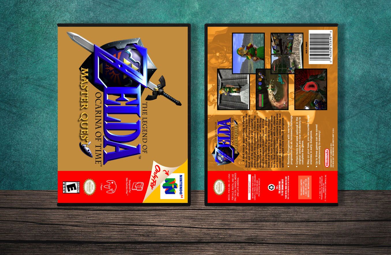 Legend of Zelda: Ocarina of Time, The Master Quest (Green Spine), Case Color: DARK GREY (OEM DS CASE COLOR)