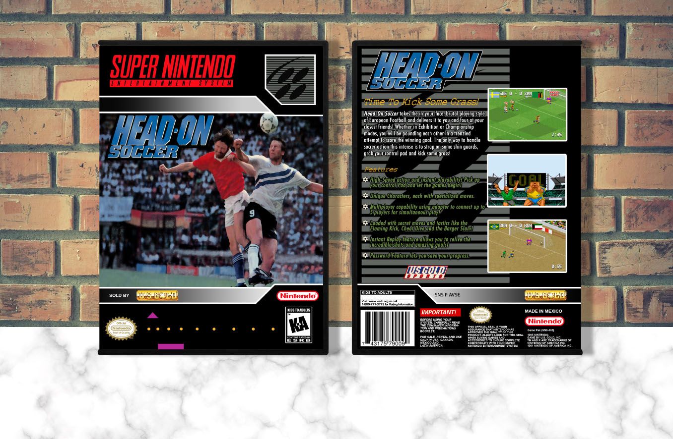 Head-On Soccer, Case Color: DARK GREY (OEM DS CASE COLOR)