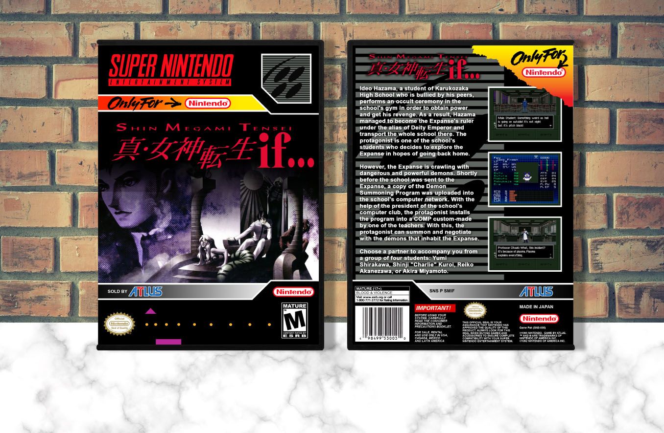 Shin Megami Tensei if..., Case Color: DARK GREY (OEM DS CASE COLOR)