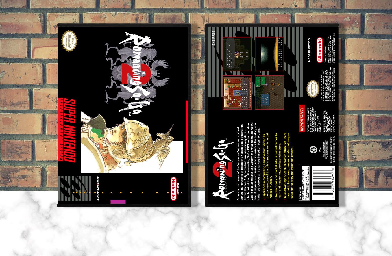 Romancing SaGa 2, Case Color: DARK GREY (OEM DS CASE COLOR)