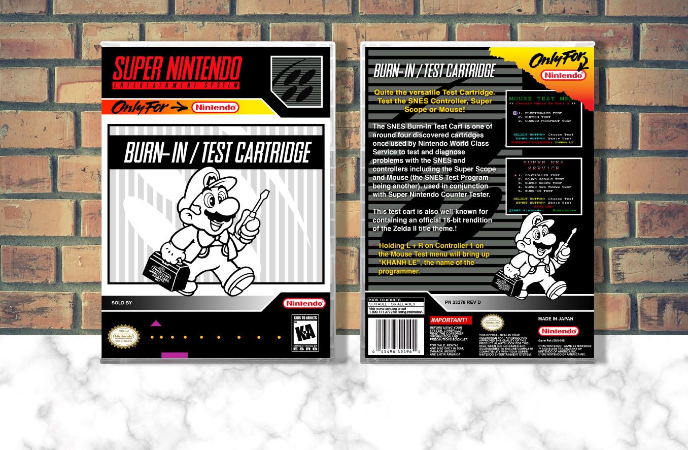 Burn-In Test Cartridge, Case Color: CLEAR (Transparent)