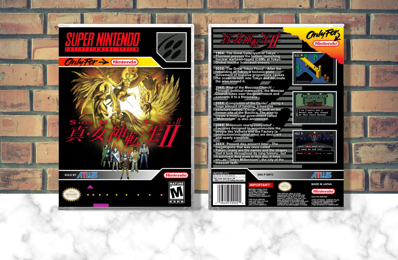 Shin Megami Tensei II, Case Color: CLEAR (Transparent)