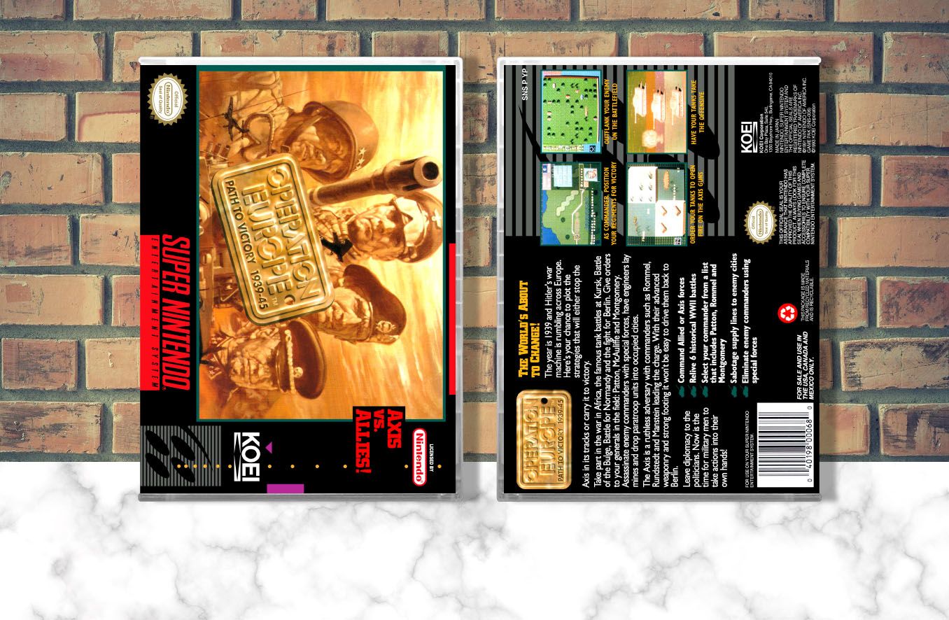 Operation Europe: Path to Victory, Case Color: CLEAR (Transparent)