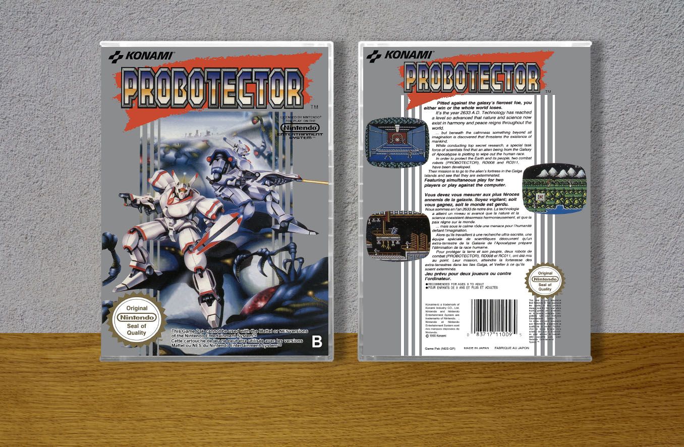 Probotector (PAL), Case Color: CLEAR (Transparent)