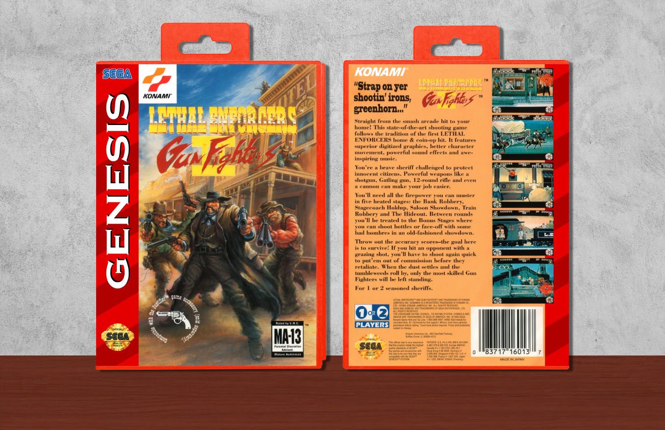 Lethal Enforcers II: Gunfighters, Case Color: Red