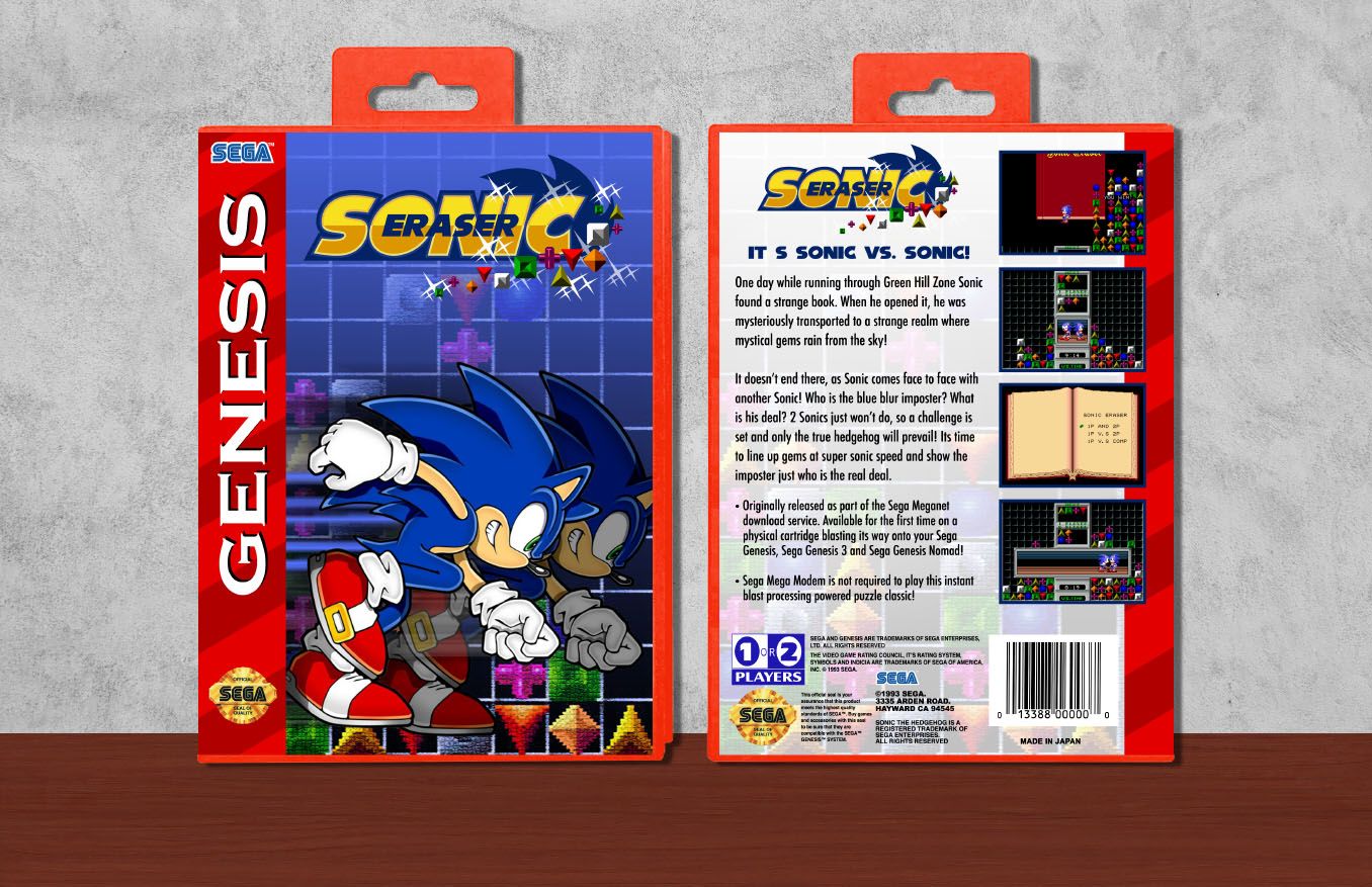 Sonic Eraser, Case Color: Red