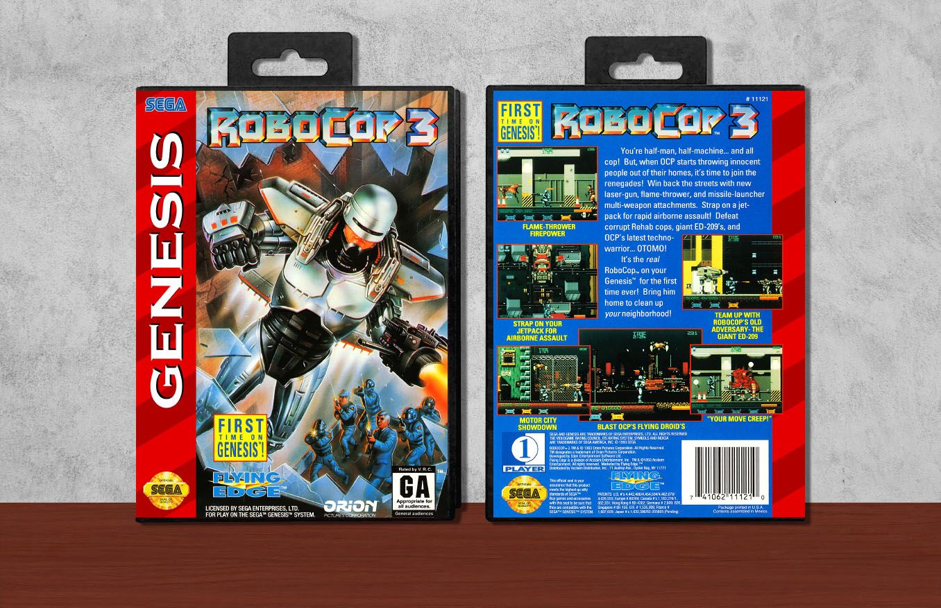 RoboCop 3, Case Color: Black