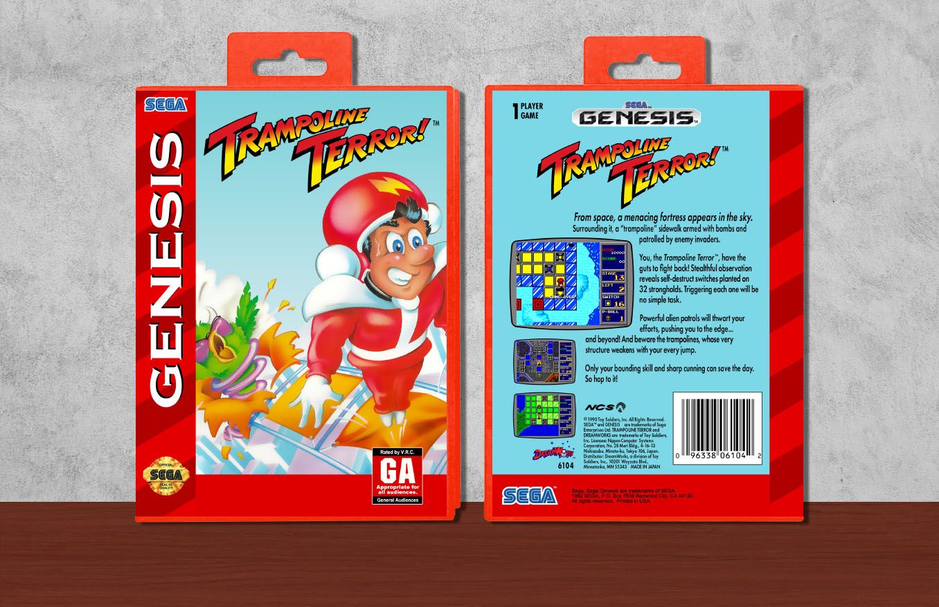 Trampoline Terror!, Case Color: Red