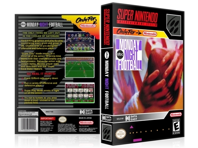 abc monday night football snes