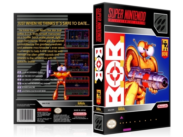 B.O.B. - SNES Video Game Case