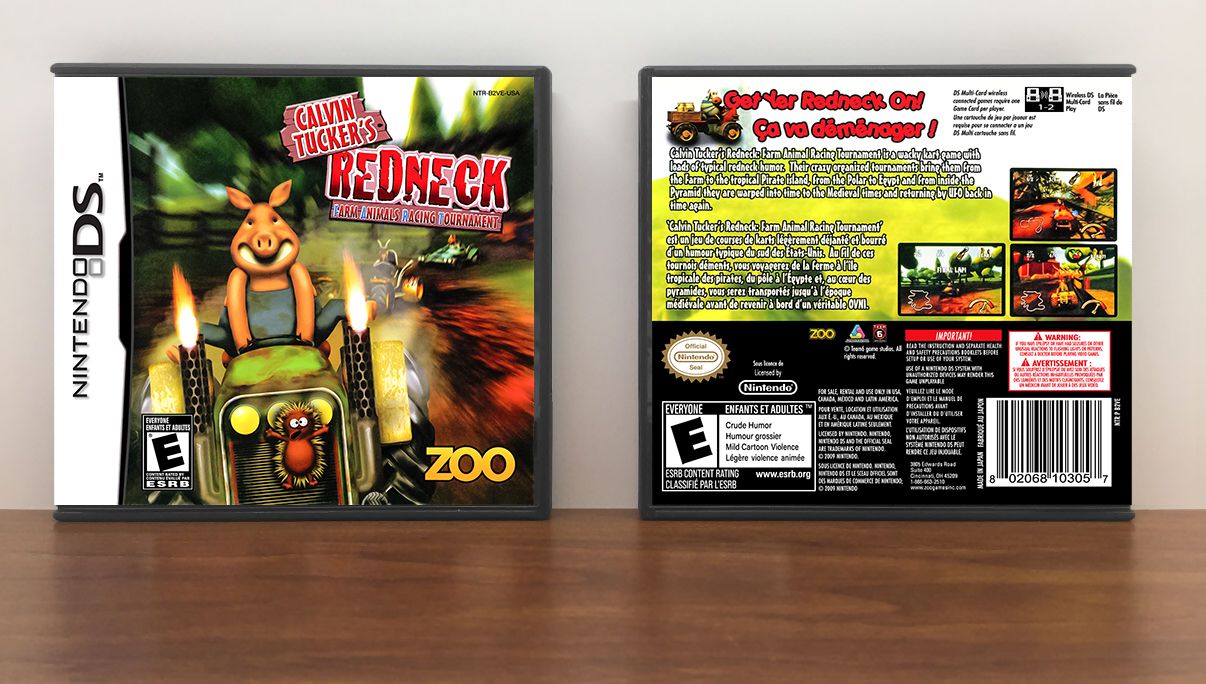 Calvin Tucker's Redneck Farm Animals Racing Tournament, Case Color: DARK GREY (OEM DS CASE COLOR)