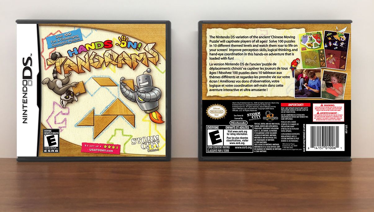 Hands On! Tangrams, Case Color: DARK GREY (OEM DS CASE COLOR)