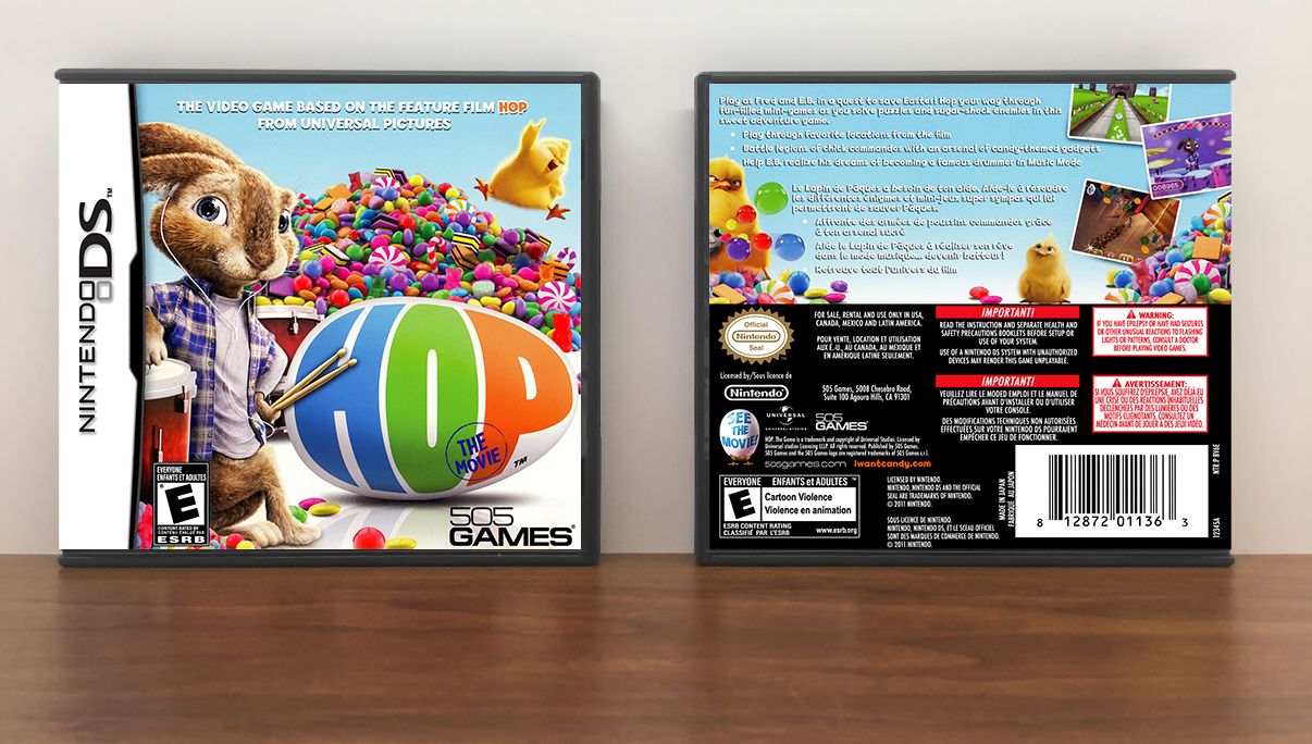 Hop: The Movie Game, Case Color: DARK GREY (OEM DS CASE COLOR)
