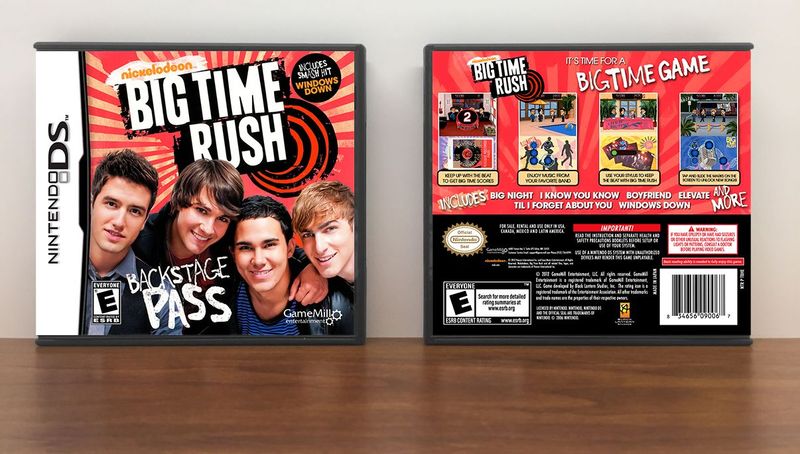 Nickelodeon Big Time Rush: Backstage Pass, Case Color: DARK GREY (OEM DS CASE COLOR)