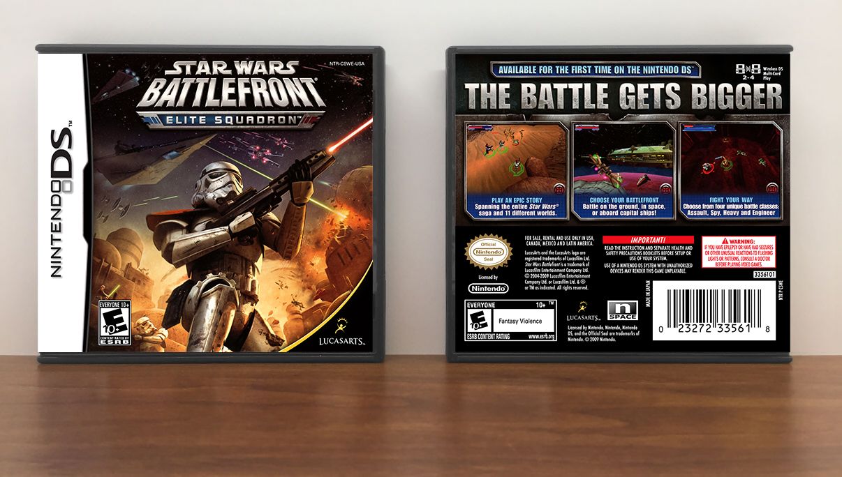 Star Wars Battlefront: Elite Squadron, Case Color: DARK GREY (OEM DS CASE COLOR)