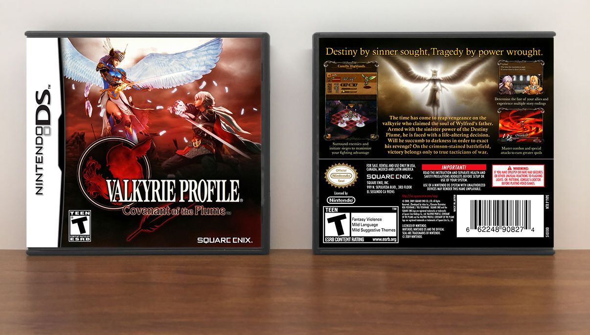 Valkyrie Profile: Covenant of the Plume, Case Color: DARK GREY (OEM DS CASE COLOR)