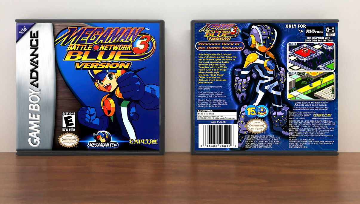 Mega Man Battle Network 3: Blue, Artwork Spine Color: Chrome