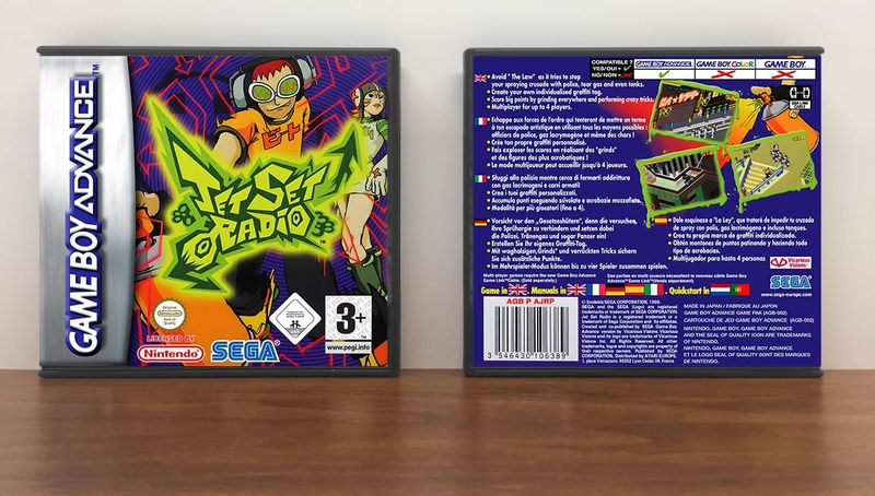 Jet Set Radio (PAL), Artwork Spine Color: Chrome