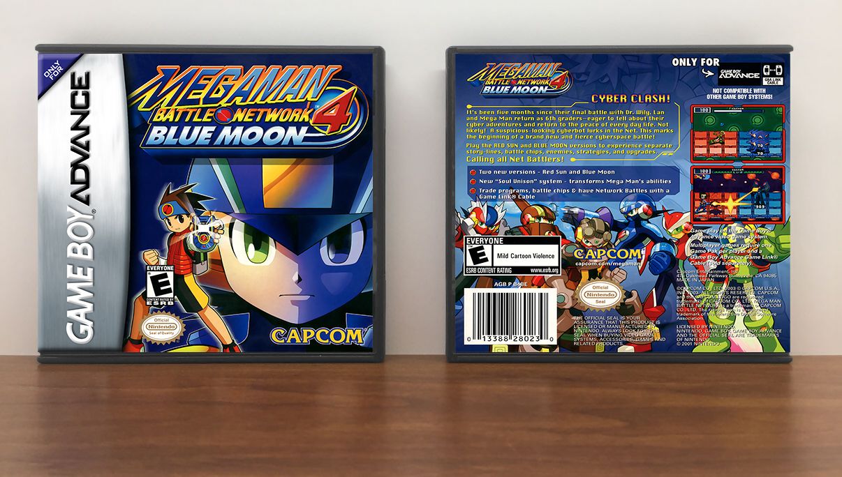 Mega Man Battle Network 4: Blue Moon, Artwork Spine Color: Chrome