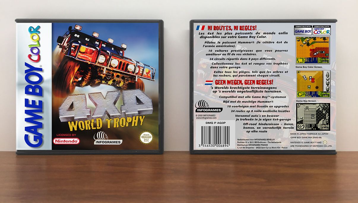 4x4 World Trophy (PAL), Artwork Spine Color: Chrome