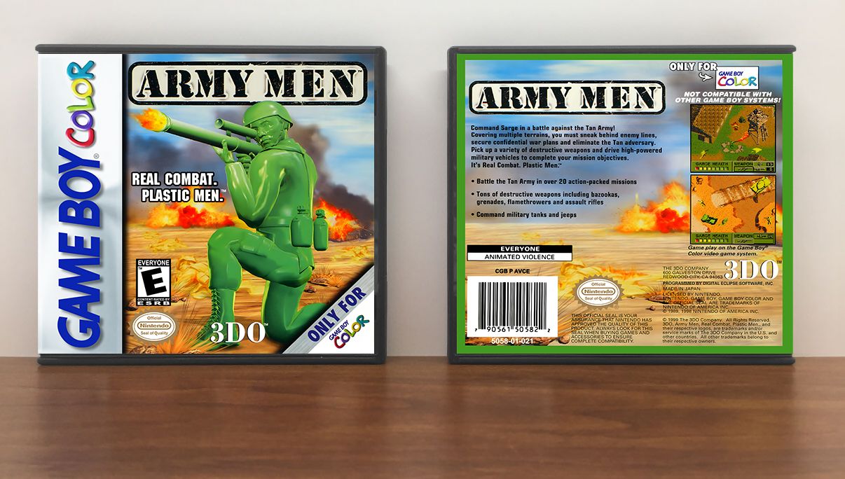 Army Men, Artwork Spine Color: Chrome