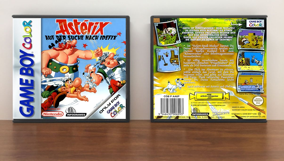 Asterix: Search for Dogmatix (DE), Artwork Spine Color: Chrome