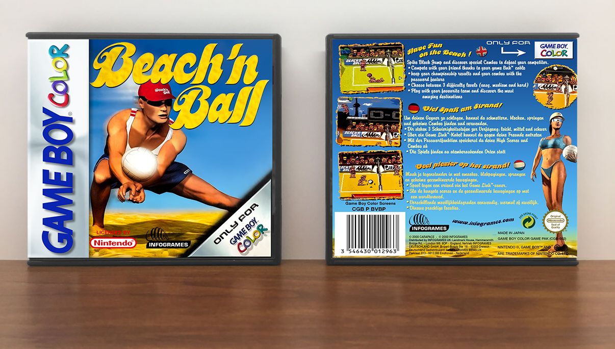 Beach&#39;n Ball (PAL), Artwork Spine Color: Chrome