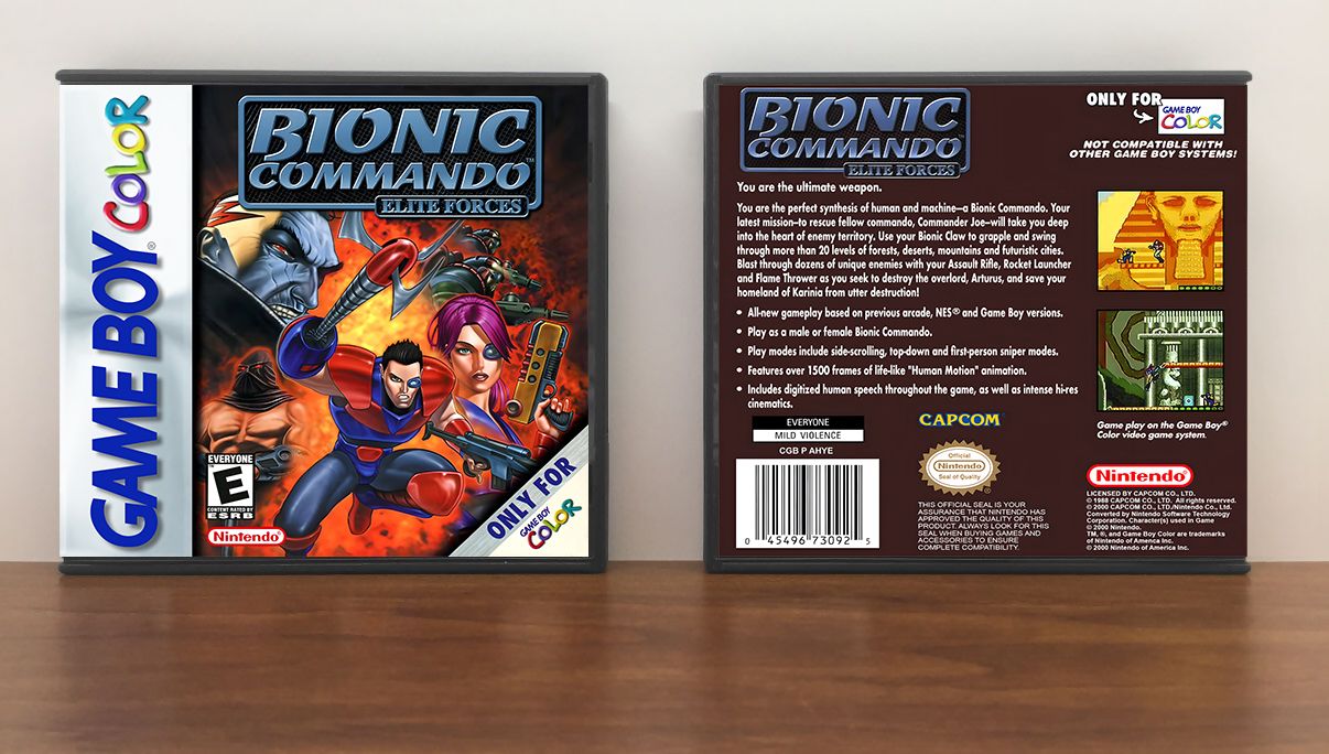 Bionic Commando: Elite Forces, Artwork Spine Color: Chrome