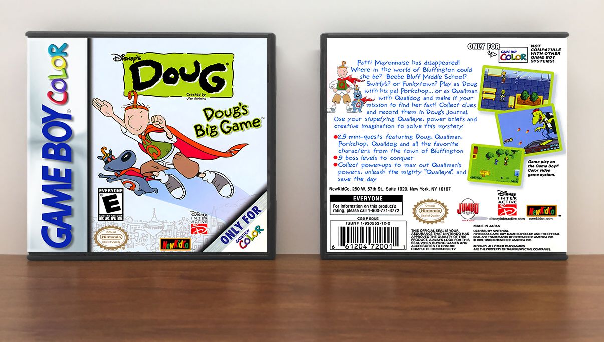 Disney&#39;s Doug: Doug&#39;s Big Game, Artwork Spine Color: Chrome
