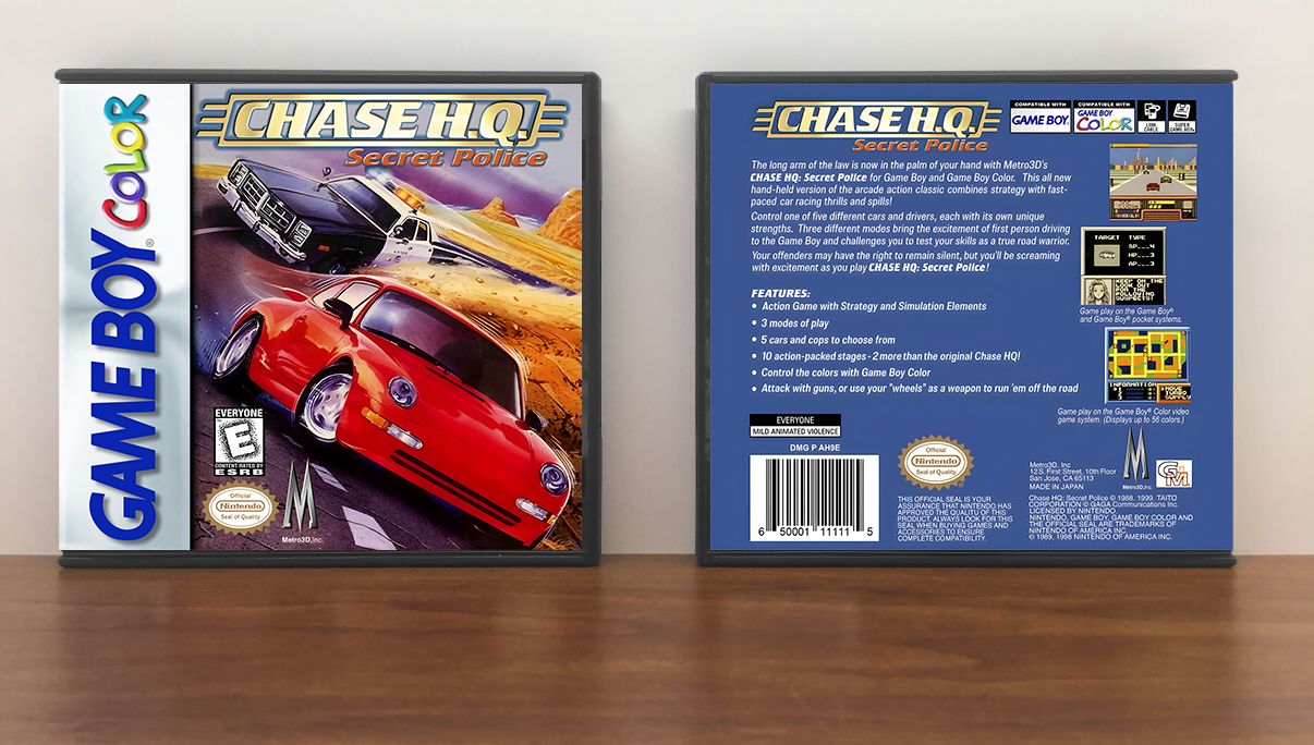 Chase H.Q.: Secret Police, Artwork Spine Color: Chrome