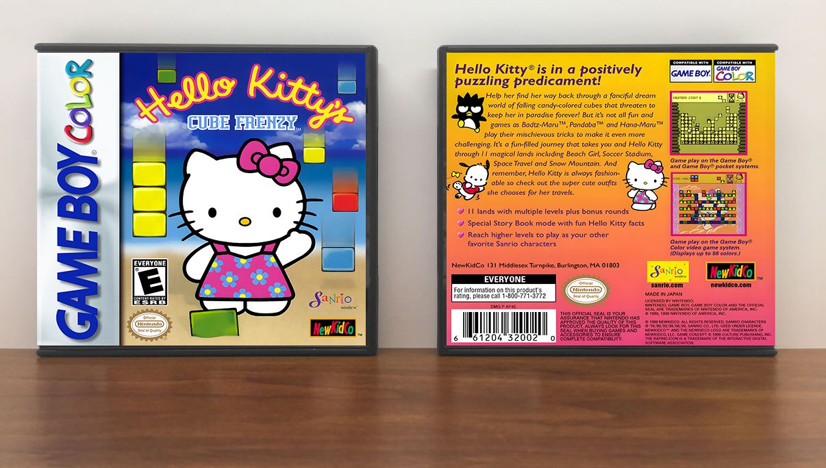 Hello Kitty&#39;s Cube Frenzy, Artwork Spine Color: Chrome