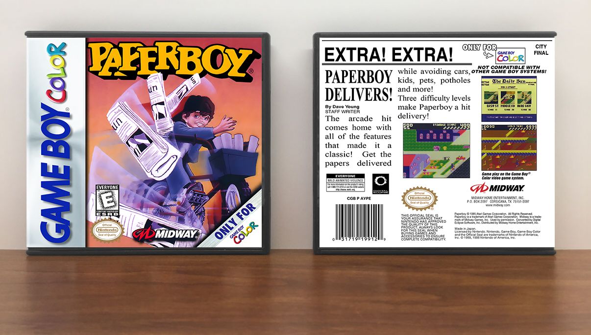 Paperboy, Artwork Spine Color: Chrome