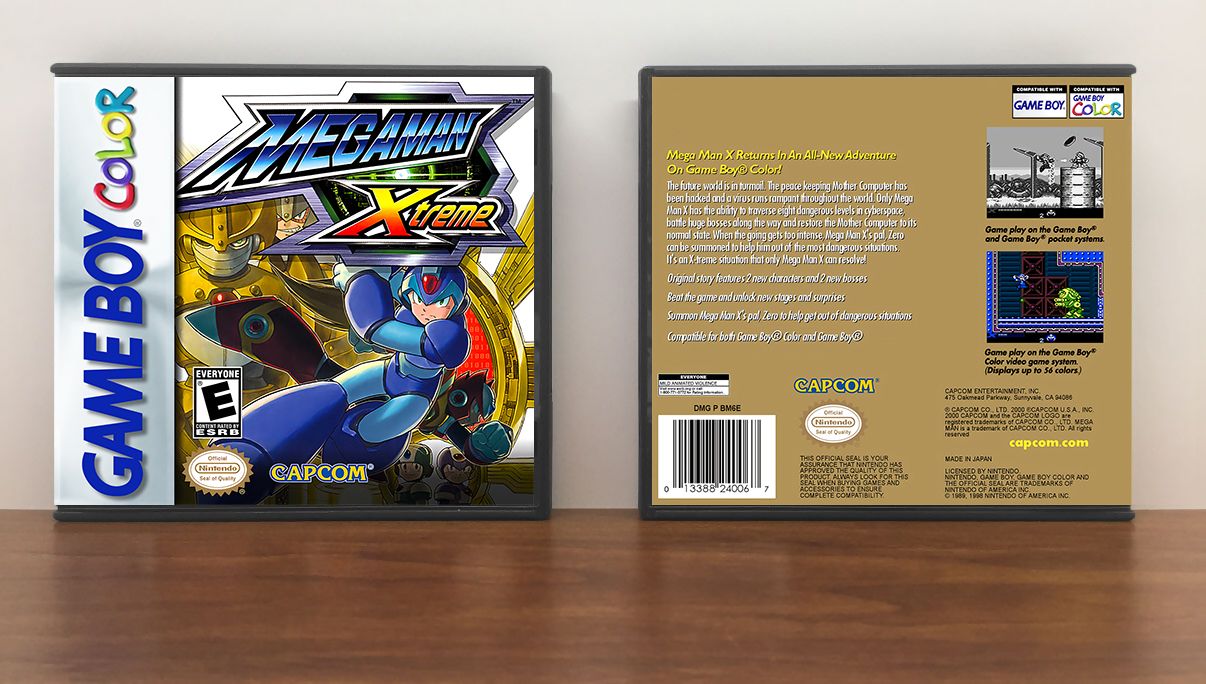 Mega Man Xtreme, Artwork Spine Color: Chrome