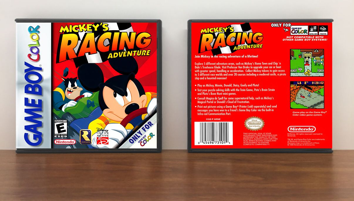 Mickey&#39;s Racing Adventure, Artwork Spine Color: Chrome