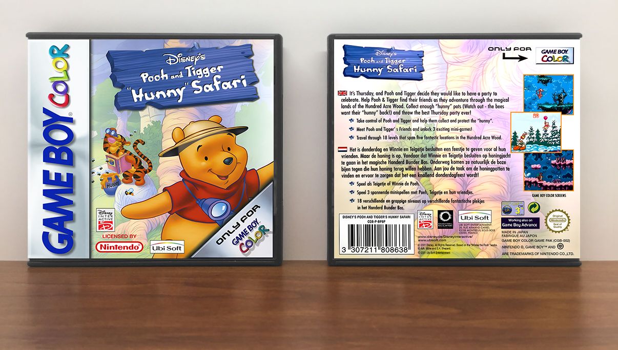 Pooh and Tigger&#39;s Hunny Safari (PAL), Artwork Spine Color: Chrome