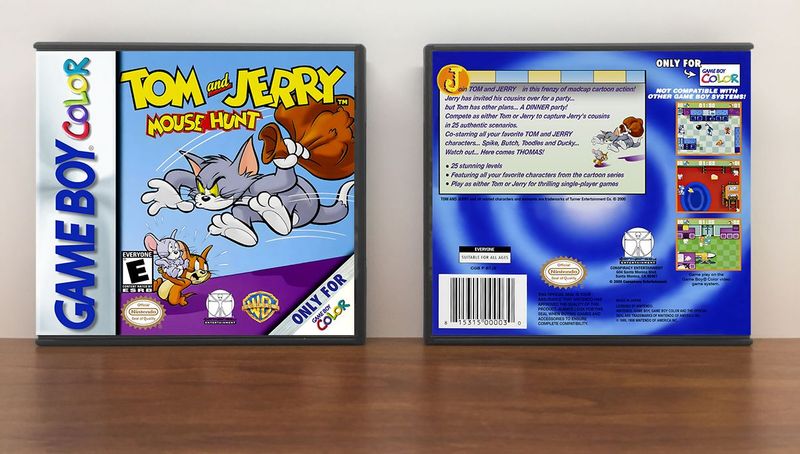 Tom and Jerry: Mouse Hunt, Artwork Spine Color: Chrome